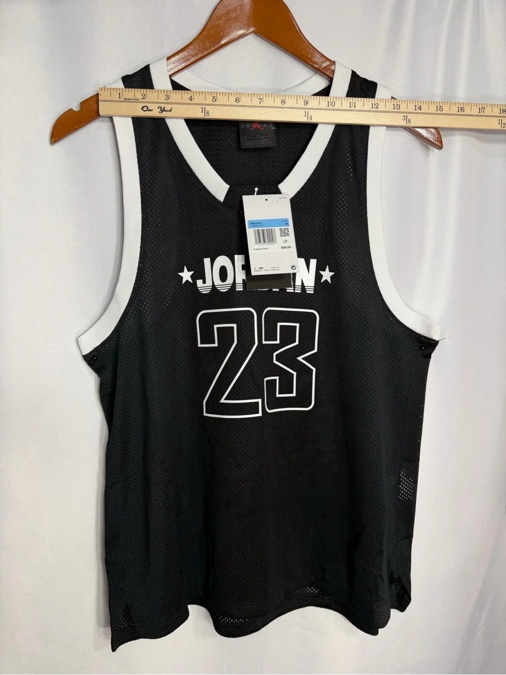 Jordan Black and White 23 Mesh women’s  Basketball Jersey size M